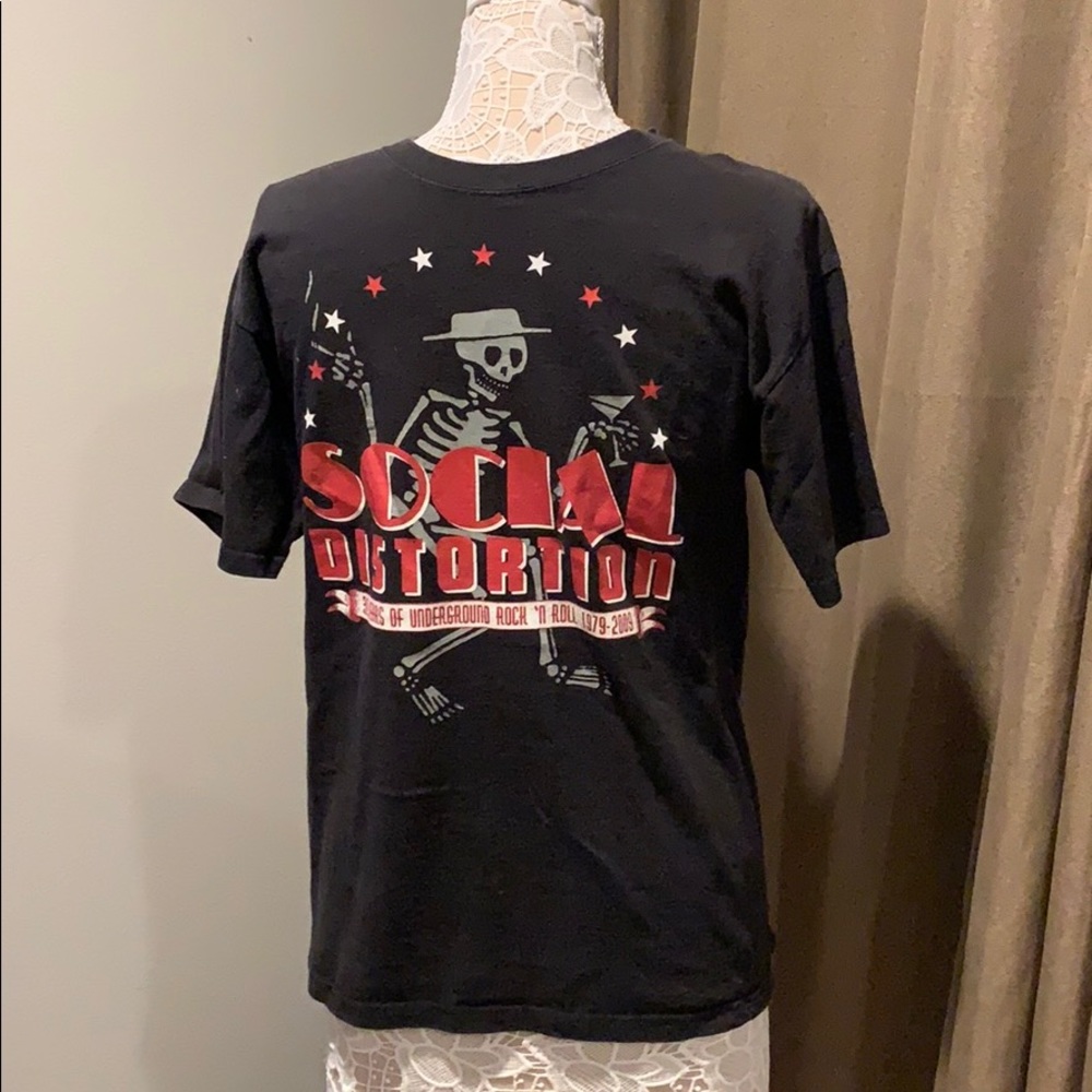 Social Distortion black T-shirt medium